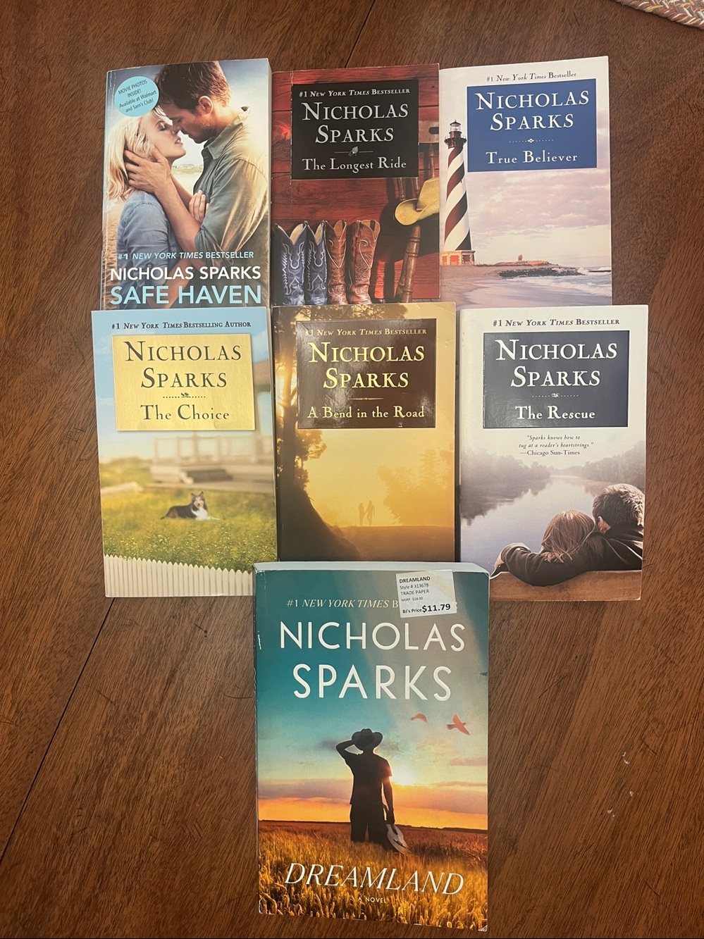 7 Nicholas Sparks Books